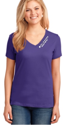 Ladies Core Cotton V-Neck Tee