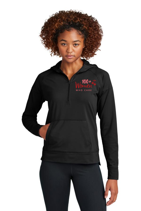 Ladies Sport-Wick Stretch 1/2-Zip Hoodie LST856