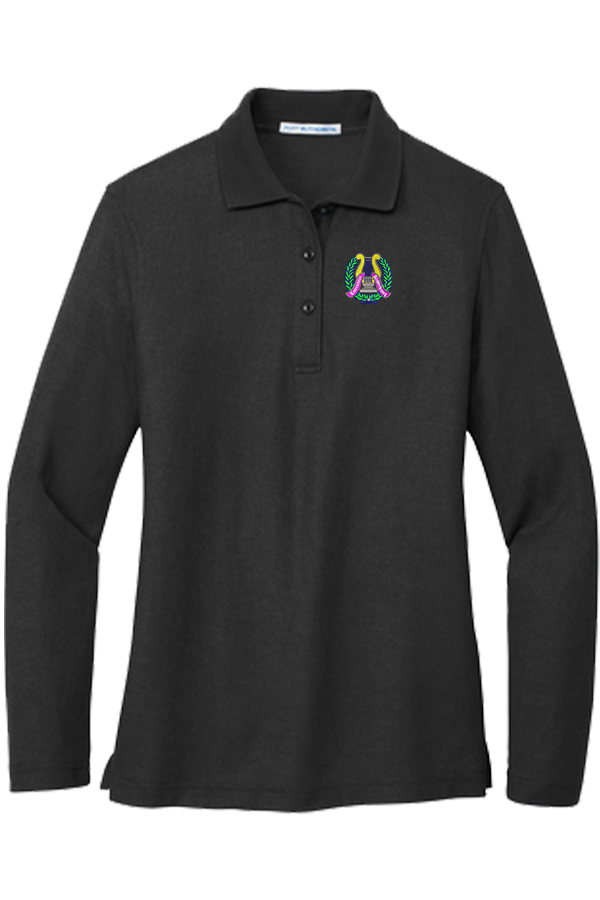 Ladies' Long Sleeve Poly/Cotton Polo Shirt