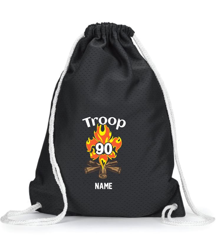 Mesh Drawstring Backpack - 8895