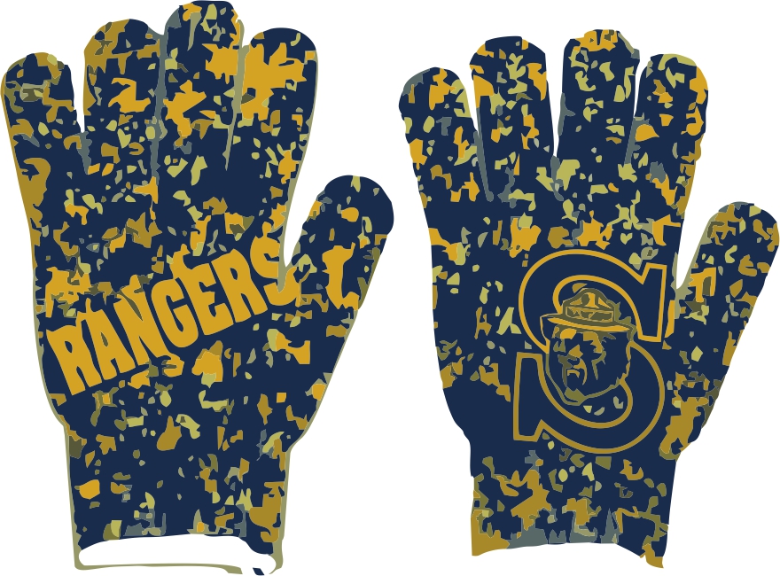 Rangers Gold/Navy Gloves