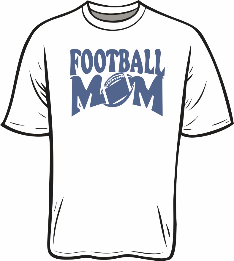 Football Mom Tee Design 2