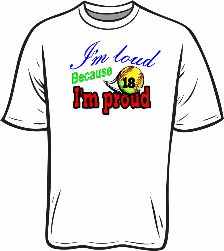 Softball Loud and Proud Tee