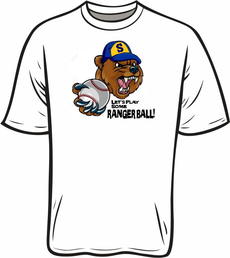 Baseball Rangers Tee Design 2