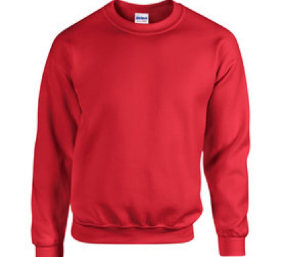 Red Gildan Adult Heavy Blend™ Adult 8 oz., 50/50 Fleece Crew