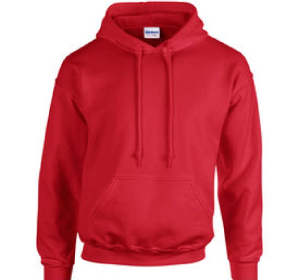 Red Gildan Adult Heavy Blend™ 8 oz., 50/50 Hooded Sweatshirt