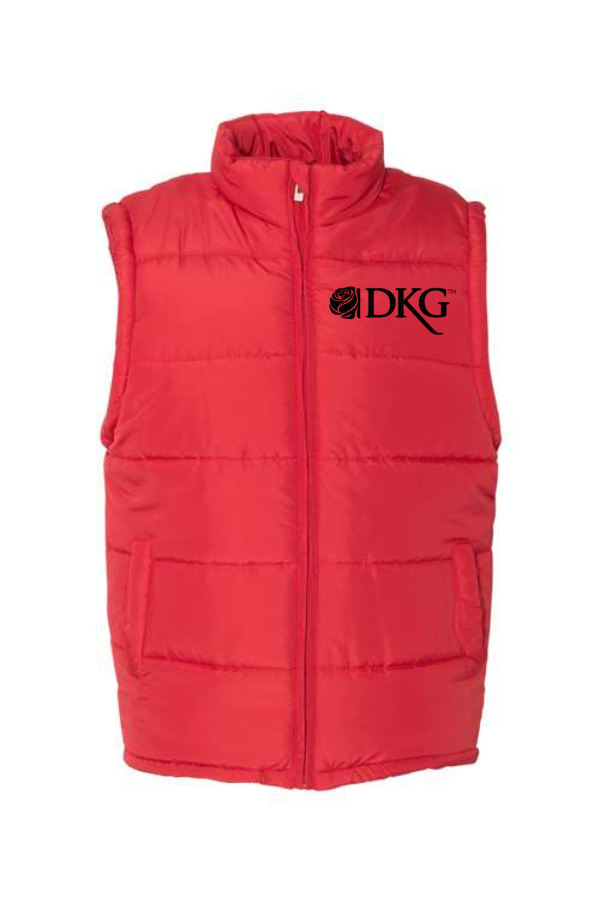 DKG Puffer Vest with left chest embroidery