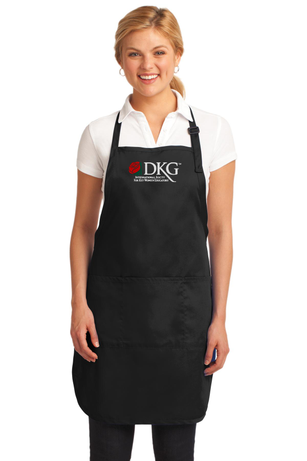 DKG Full-Length Apron with embroidery