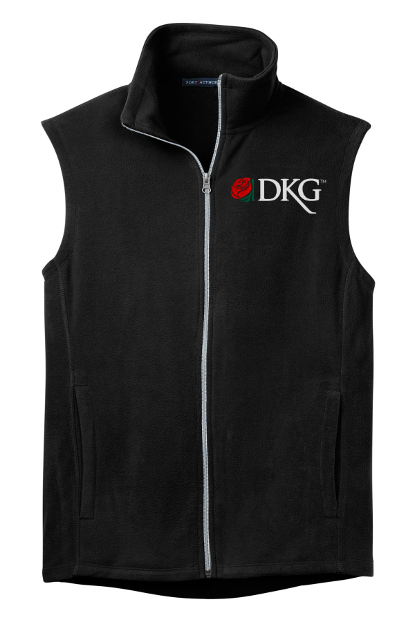 DKG Mens Microfleece Vest with embroidery