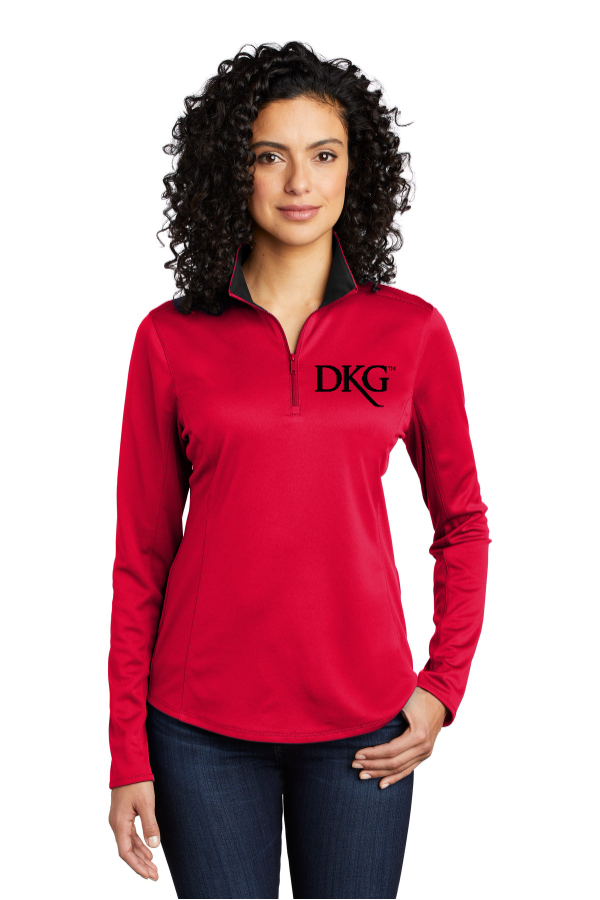 DKG Ladies Performance 1/4-Zip with embroidery