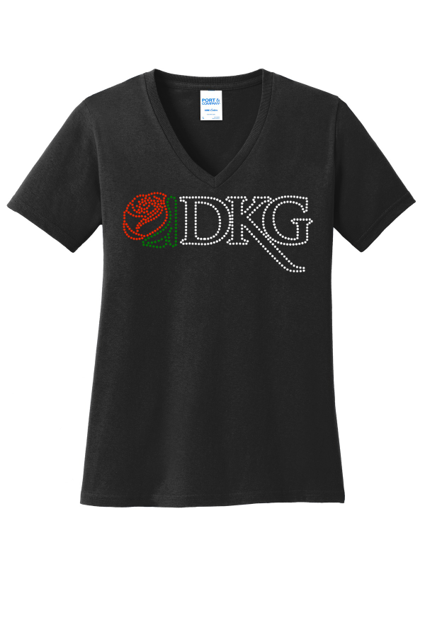 DKG Cotton V-Neck Tee LPC54V RS