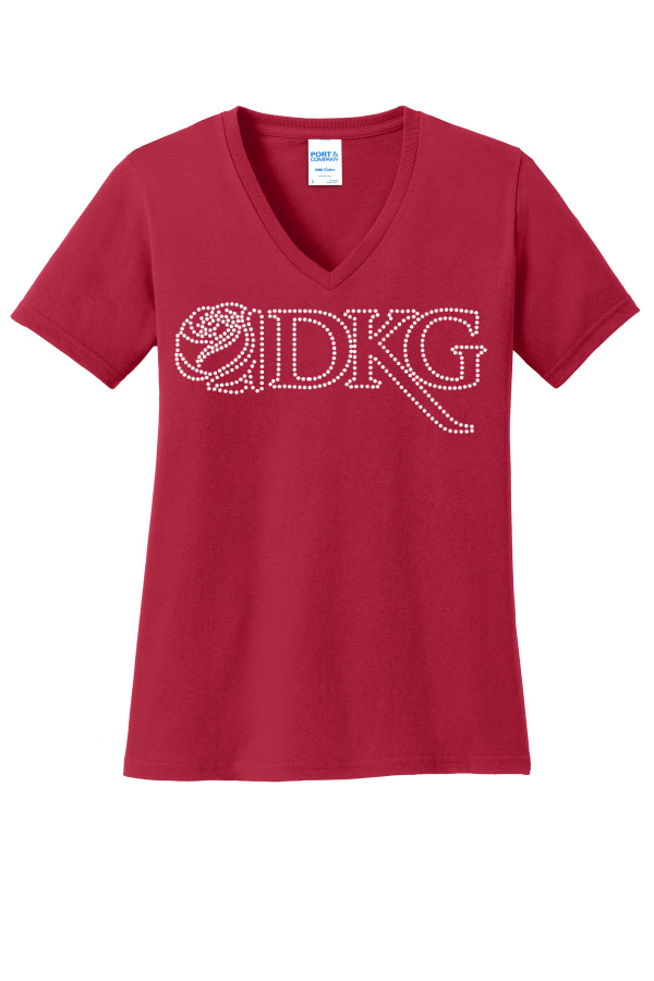 DKG Cotton V-Neck Tee LPC54V RS