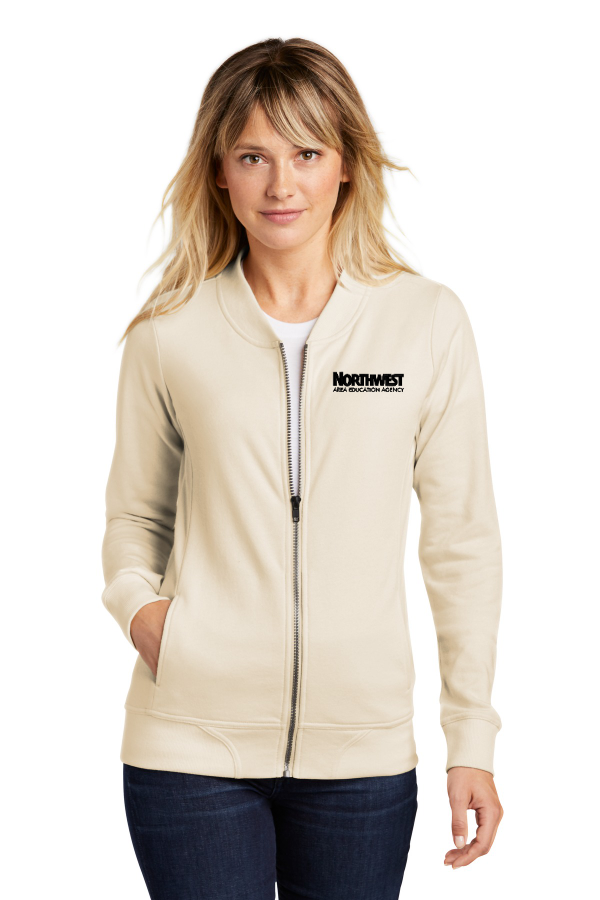 Sport-Tek Ladies Lightweight French Terry Bomber Jacket