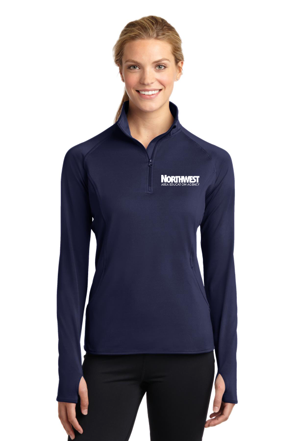 Sport-Tek Ladies Sport-Wick Stretch 1/4-Zip Pullover