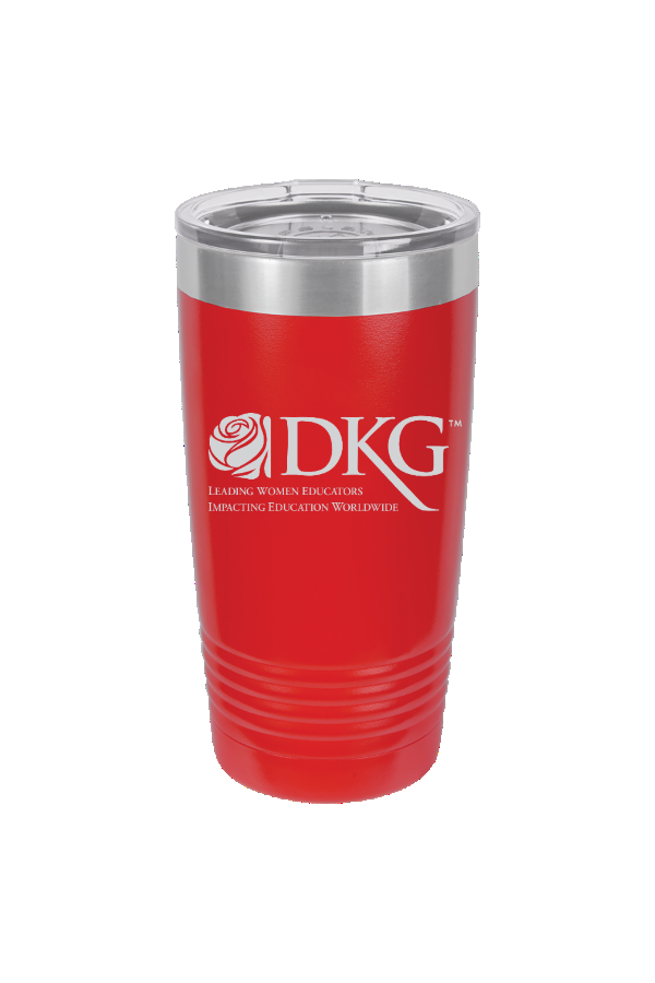 DKG Red 20 oz. Tumbler with Clear Lid