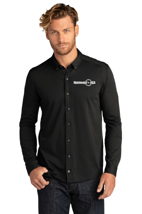 OGIO Code Stretch Long Sleeve Button-Up