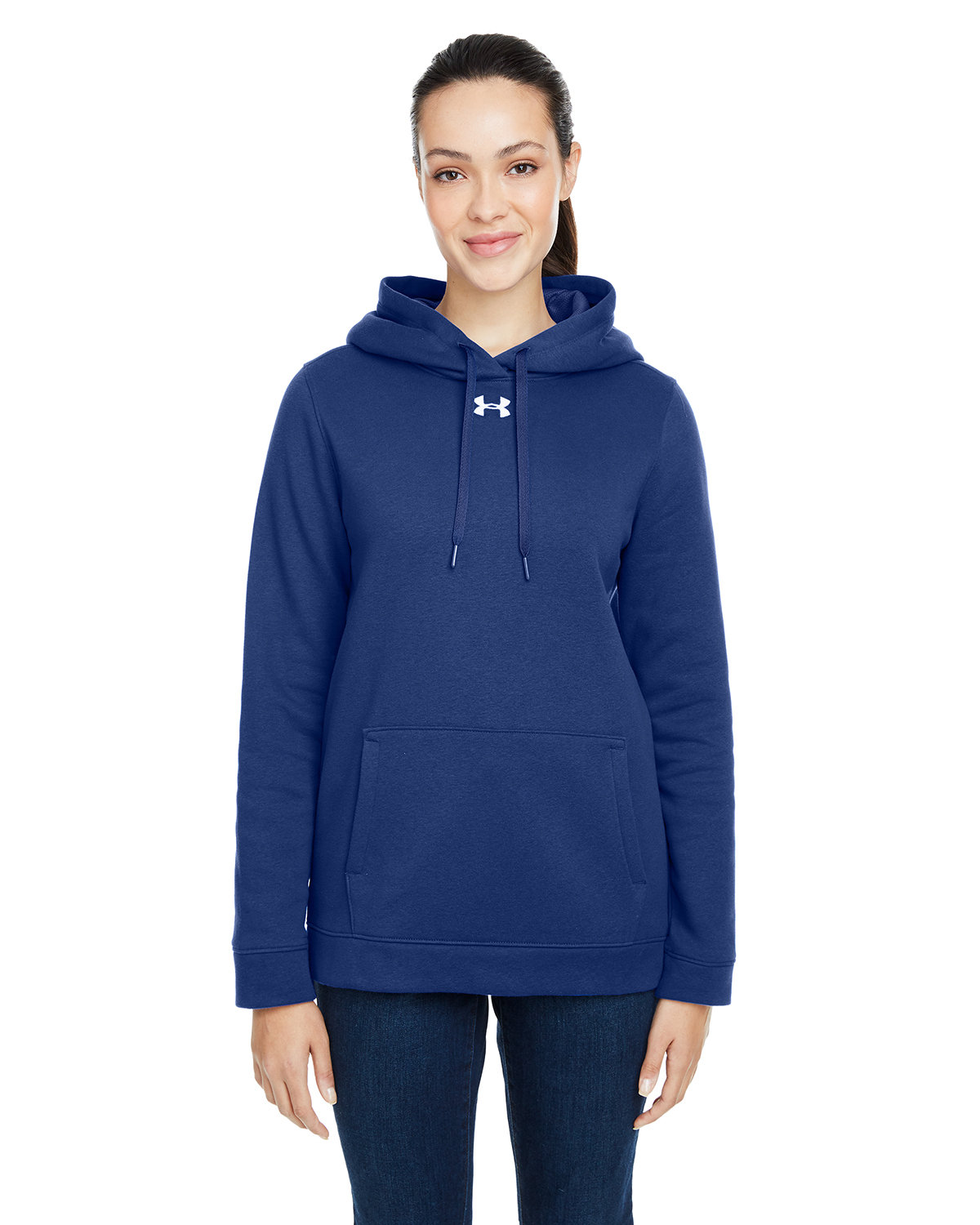 B006 1300261 Under Armour Womans Hustle Pullover Hooded Sweatshirt