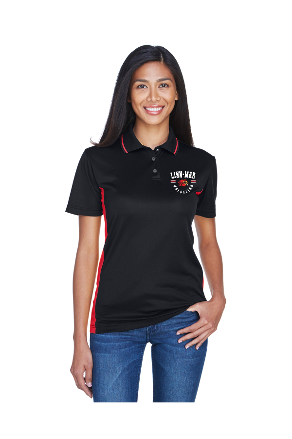 Ultra Club 8406l Ladies  Cool & Dry Sport Two-Tone Polo