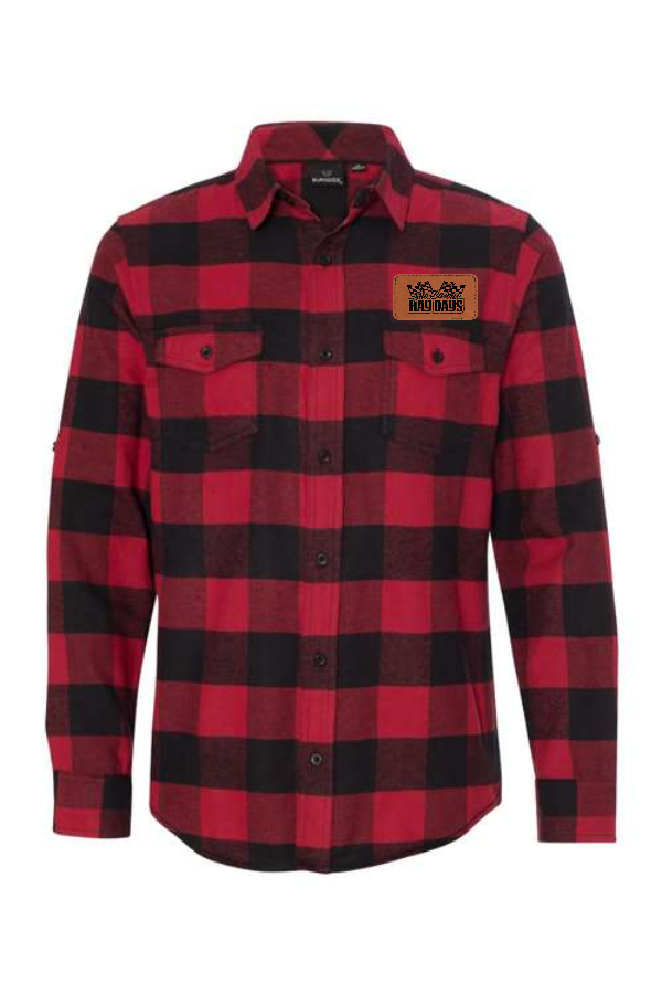 Yarn-Dyed Long Sleeve Flannel Shirt