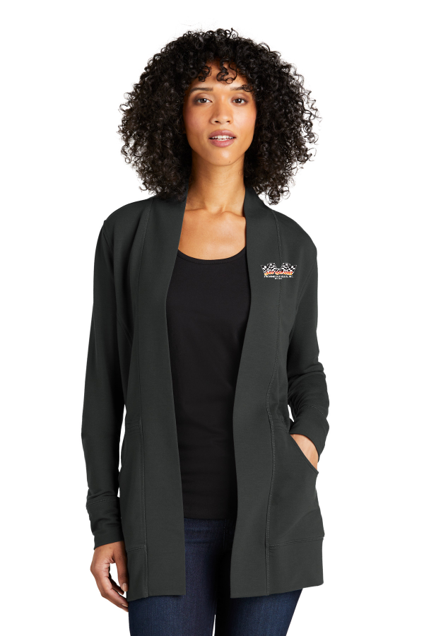 Ladies Microterry Cardigan