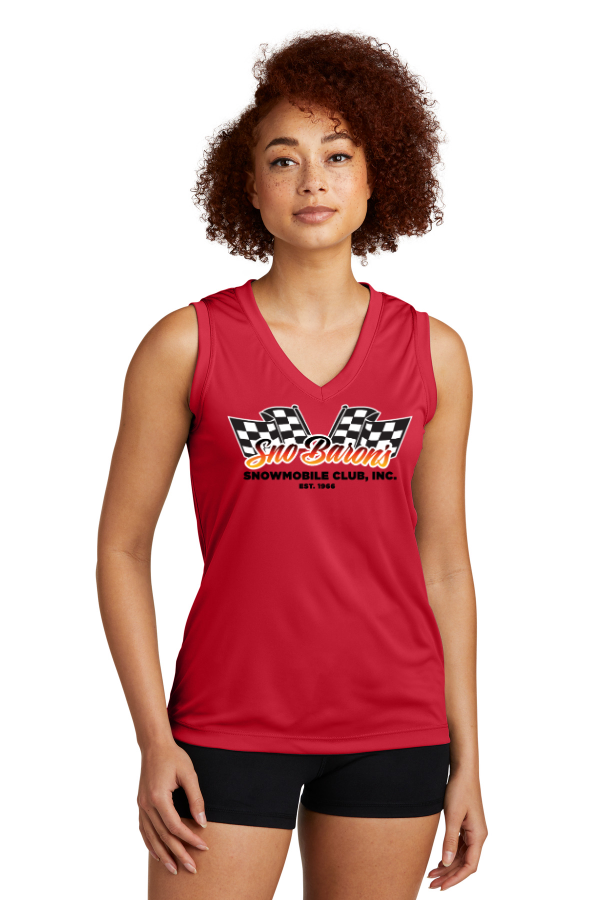 Ladies Sleeveless PosiCharge Competitor V-Neck Tee