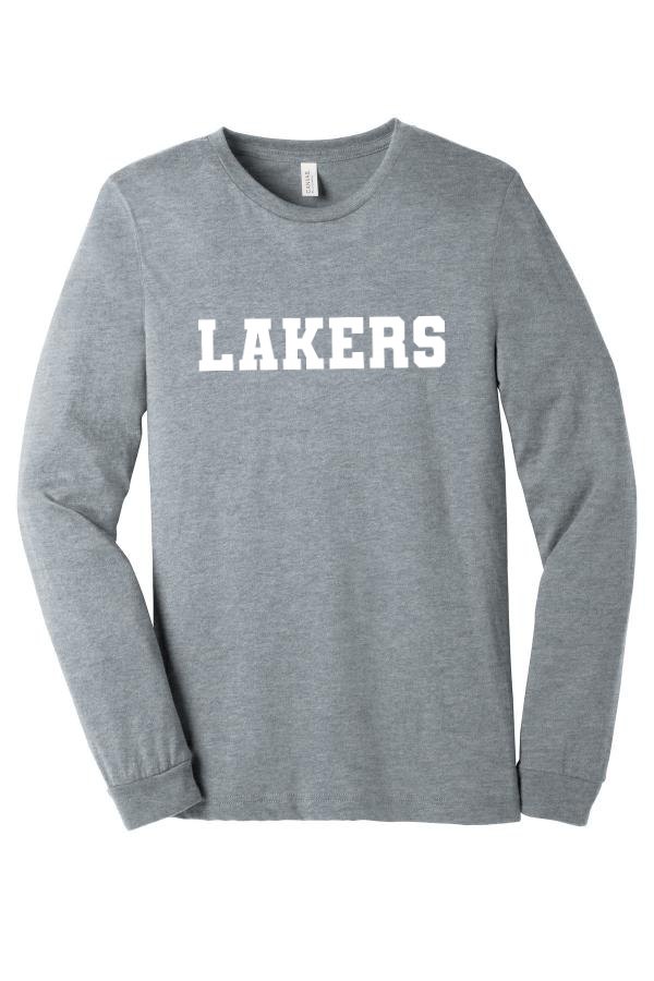 Unisex  Long Sleeve Tee with Block Lakers