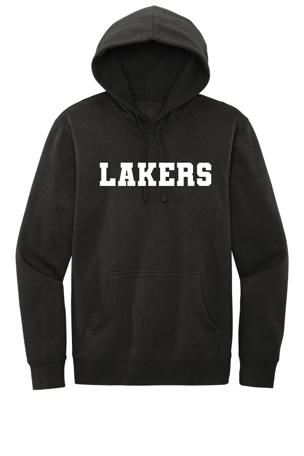 District Fleece Hooded Sweatshirt with Block Lakers