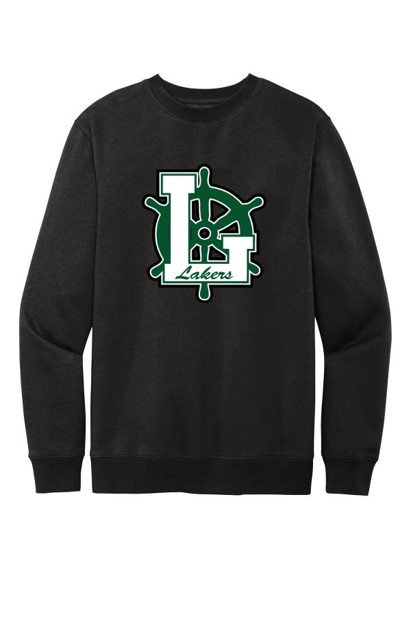 District Fleece Crewneck Sweatshirt with Laker Wheel