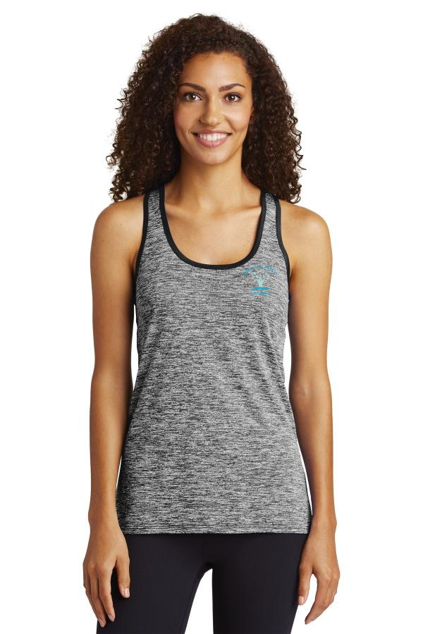 Ladies PosiCharge  Electric Heather Racerback Tank