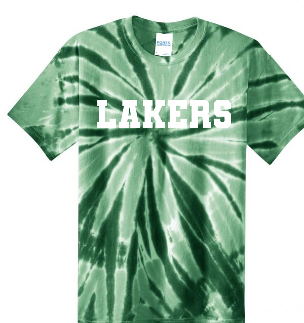 Tie-Dye Tee with Block Lakers