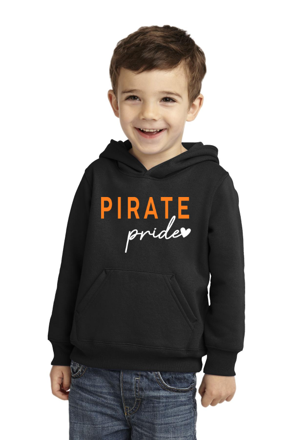 Pirate Pride Toddler Fleece Pullover Hooded Sweatshirt