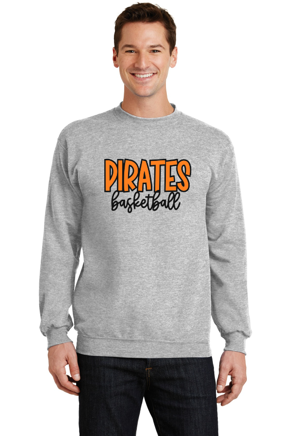 Pirate Basketball Crewneck Sweatshirt