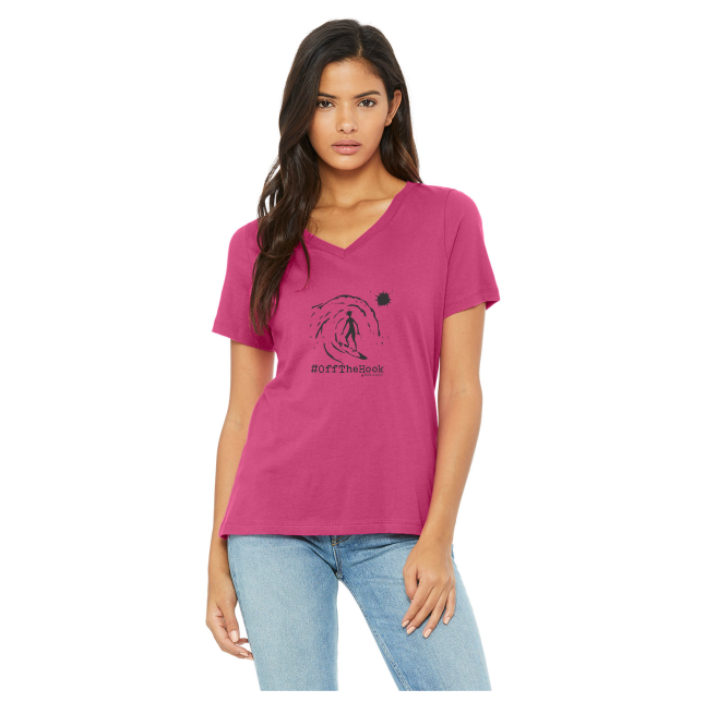 Bella Ladies V Neck Tee