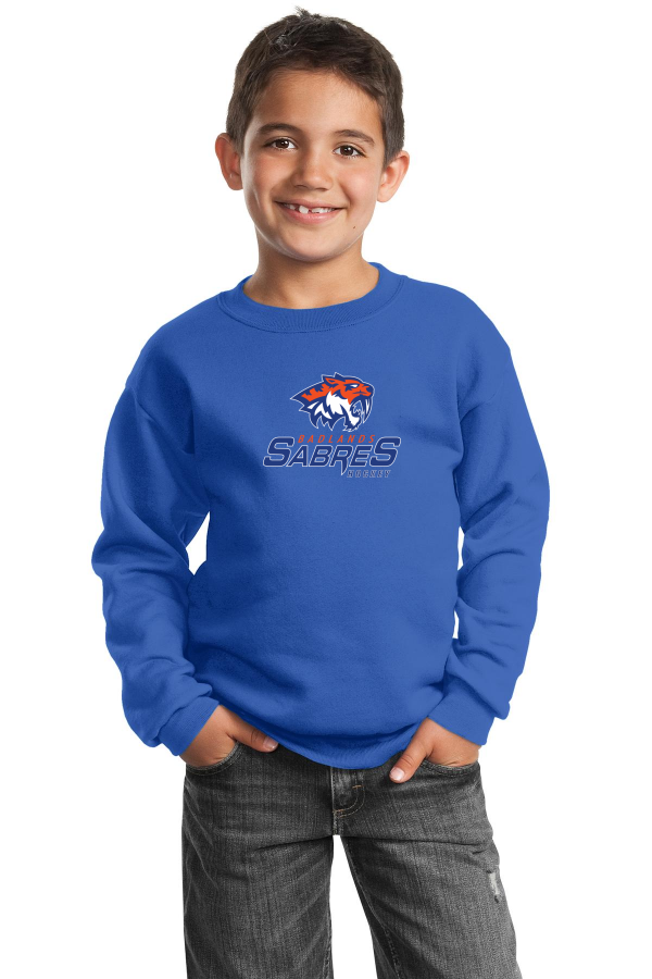 Youth Core Fleece Crewneck Sweatshirt Printed