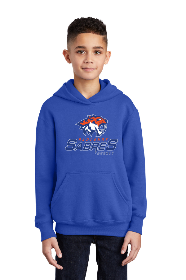 Youth Core Fleece Pullover Hooded Sweatshirt Printed