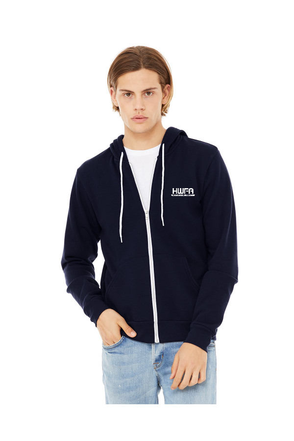 Unisex Sponge Fleece Full-Zip Hooded Sweatshirt EMB (3739) A/I