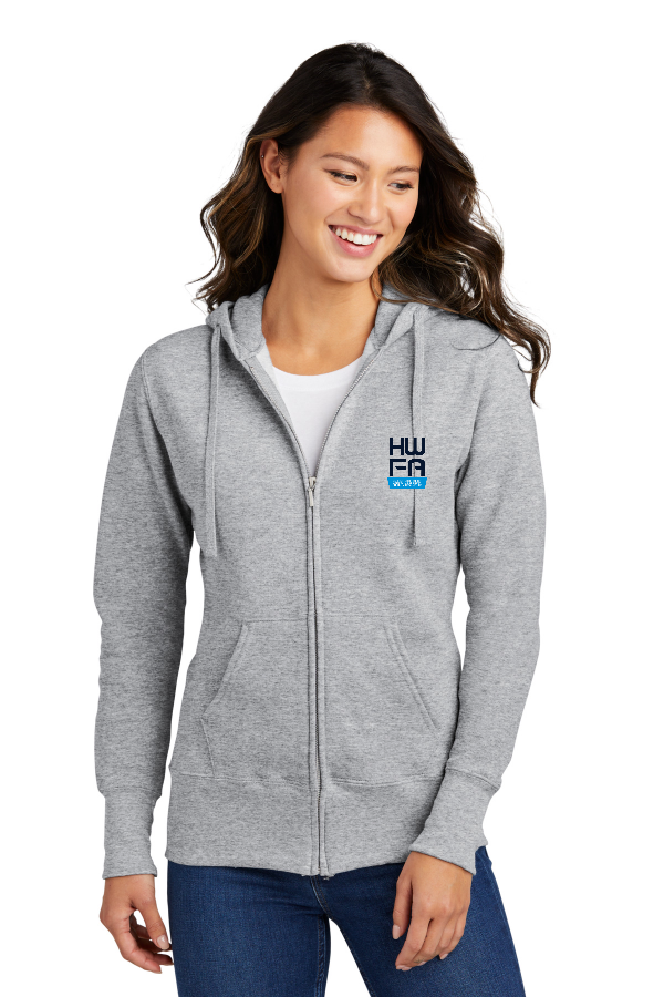 Ladies Core Fleece Full-Zip Hooded Sweatshirt  EMB (PC78ZH) S/A