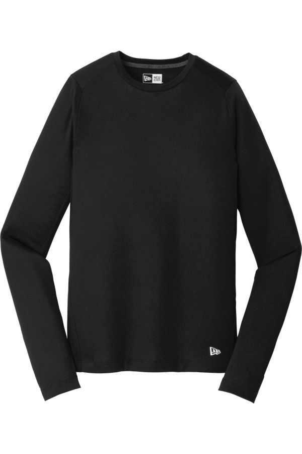 New Era Series Performance Long Sleeve Crew Tee NEA201 w/ printed logo