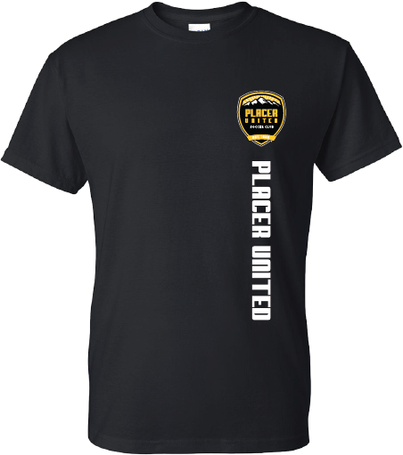 Unisex 50/50 Cotton/Poly Tee 8000 w/ Placer United Logo