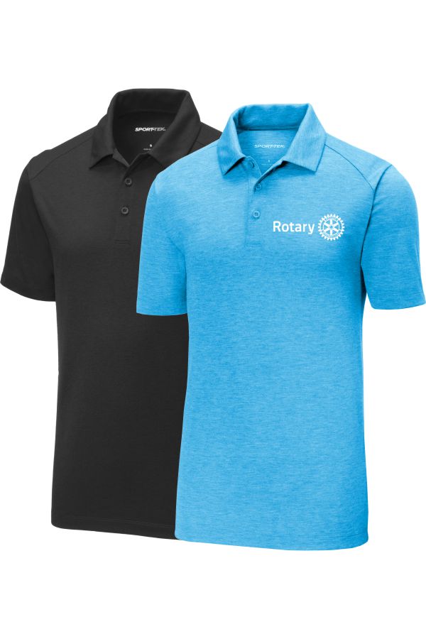 Men's ST405 Tri-Blend Polo w/ embroidered logo