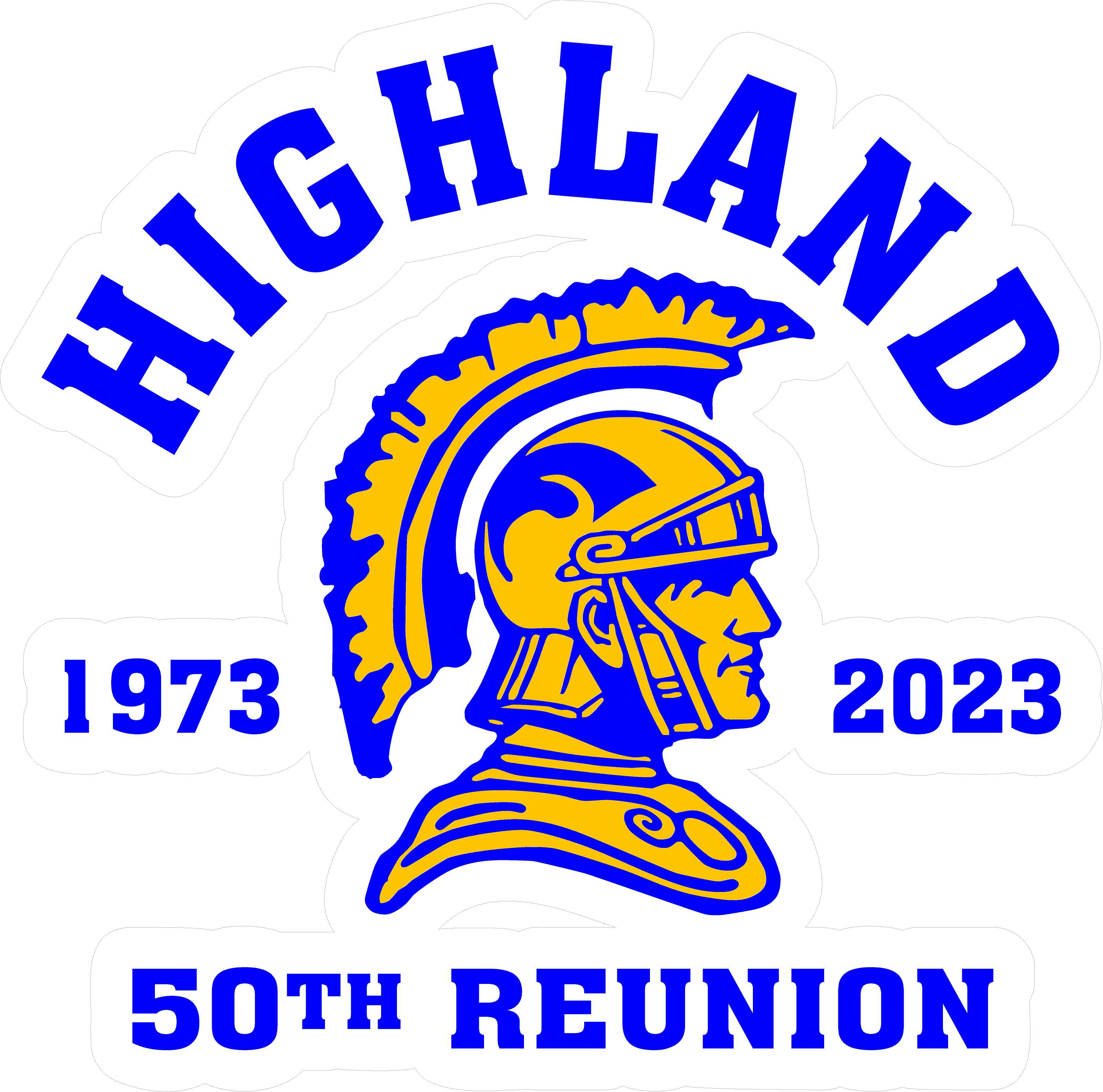 Highland HIgh School Reunion Logo Decal - $25 Donation