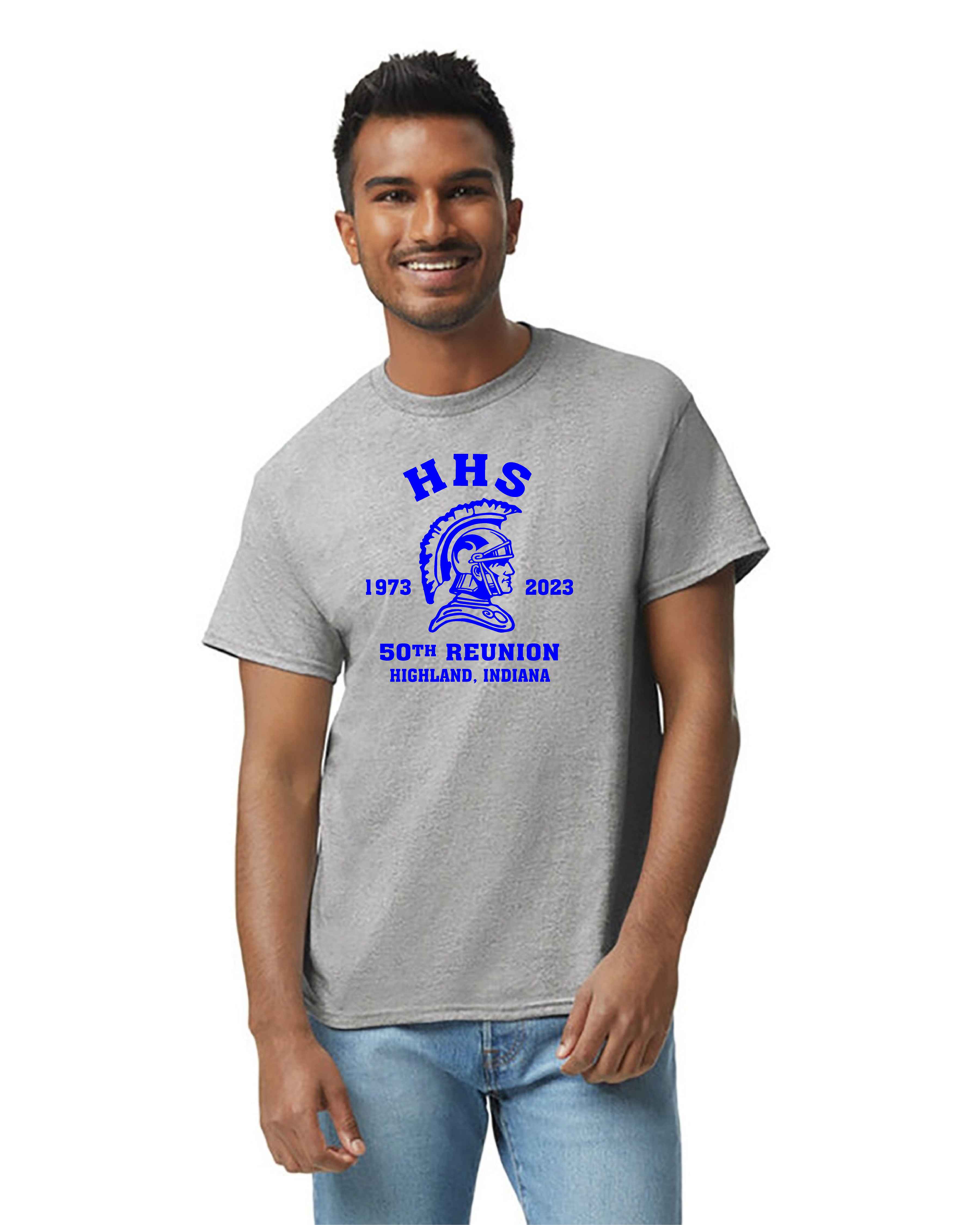 Short Sleeve Grey Gildan 50/50 Blend - Highland Class Reunion Shirt