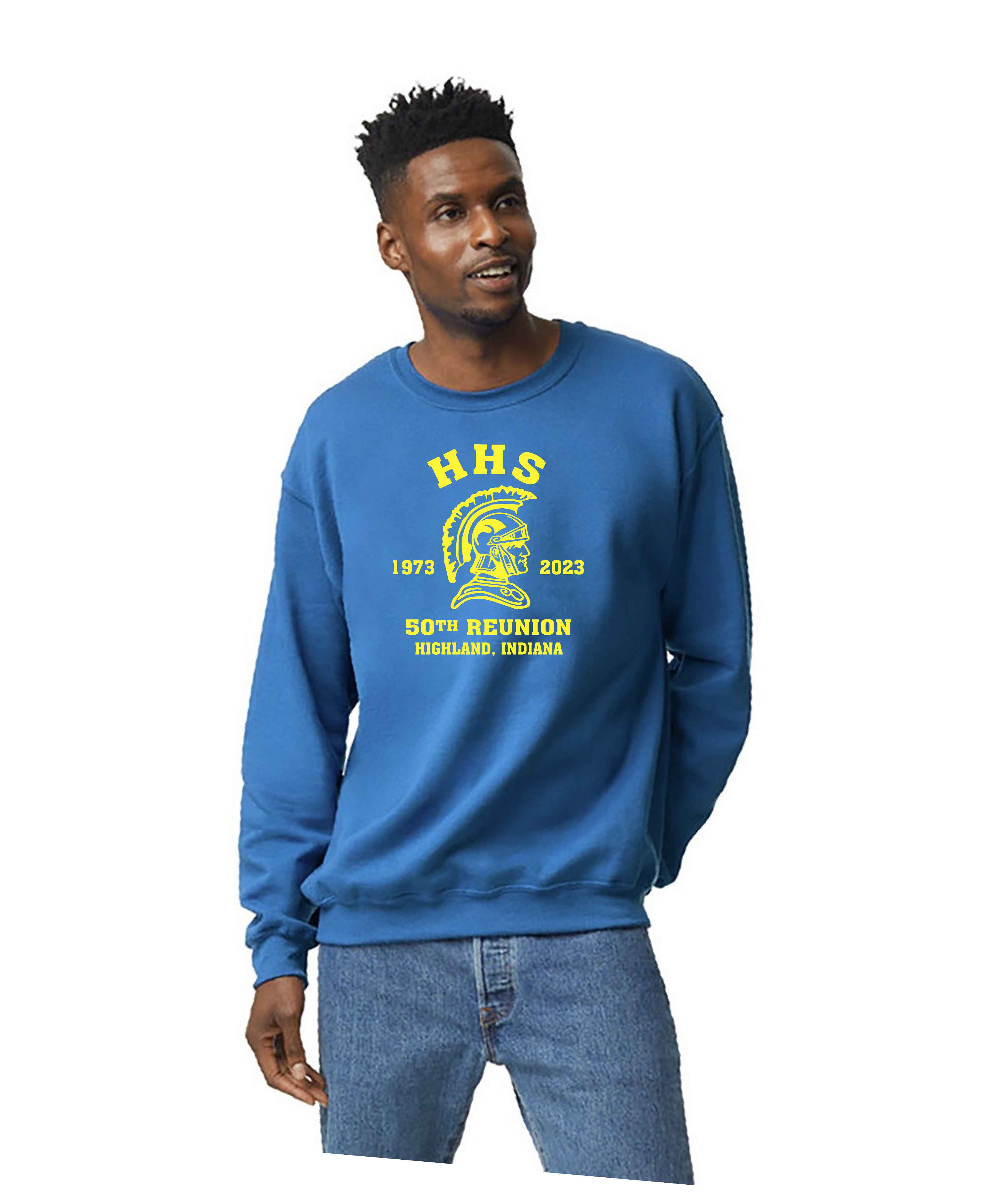 Sweatshirt Blue Gildan 50/50 Blend - Highland Class Reunion Shirt