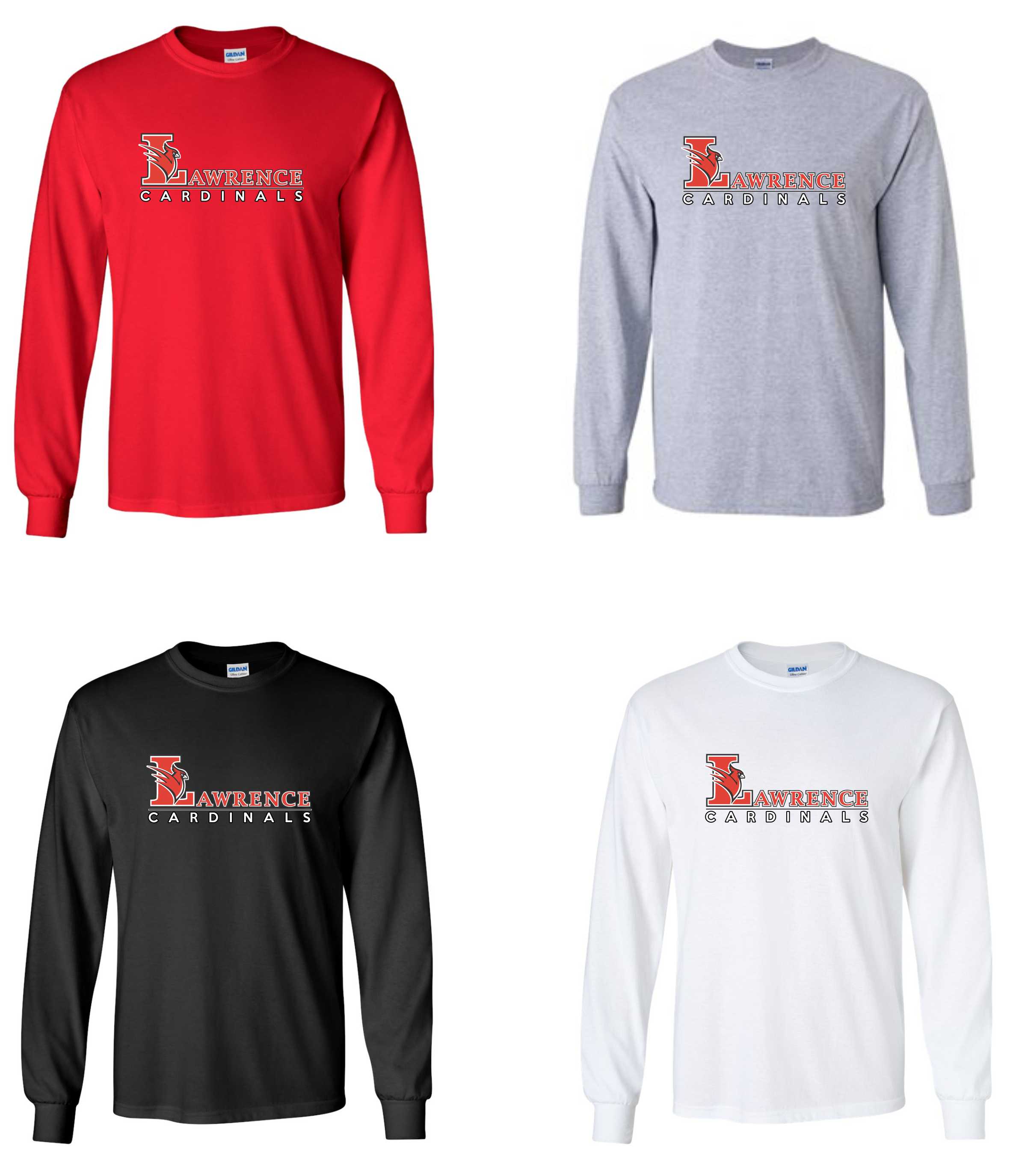 2400 Screen printed Lawrence Long Sleeve T-shirt