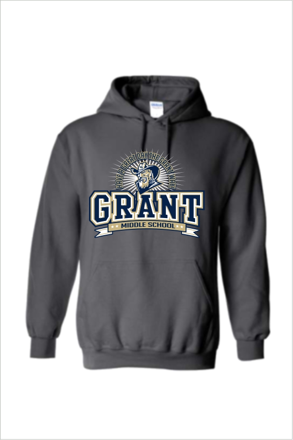 11 Gildan G185 Adult Heavyblend Hooded Sweatshirt with Logo 1 Front Print