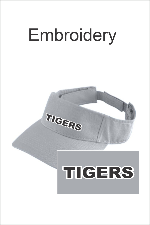 36 Augusta 6225 Sport Twill Visor with Embroidery