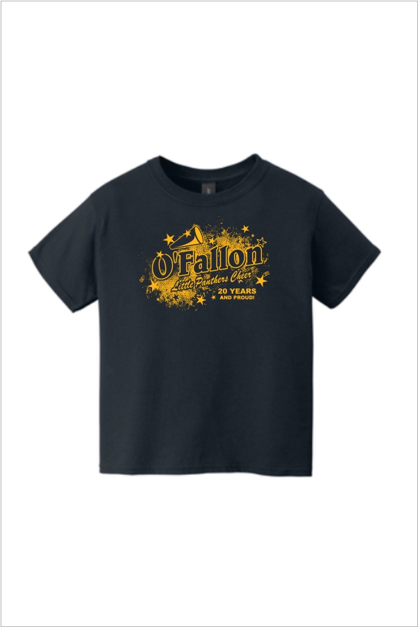 22 Gildan G64500B Youth Softstyle T-Shirt  100 % RINGSPUN COTTON Shirt Navy with Front Print