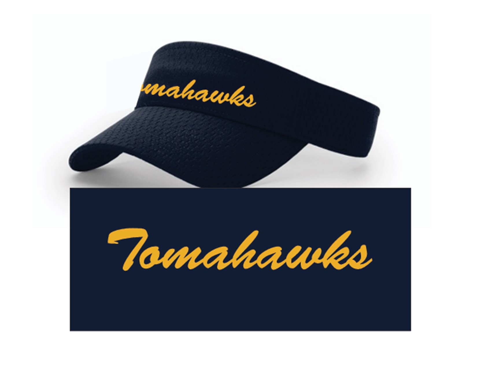 119 Richardson R740 Pro Mesh Visor Navy with Embroidery