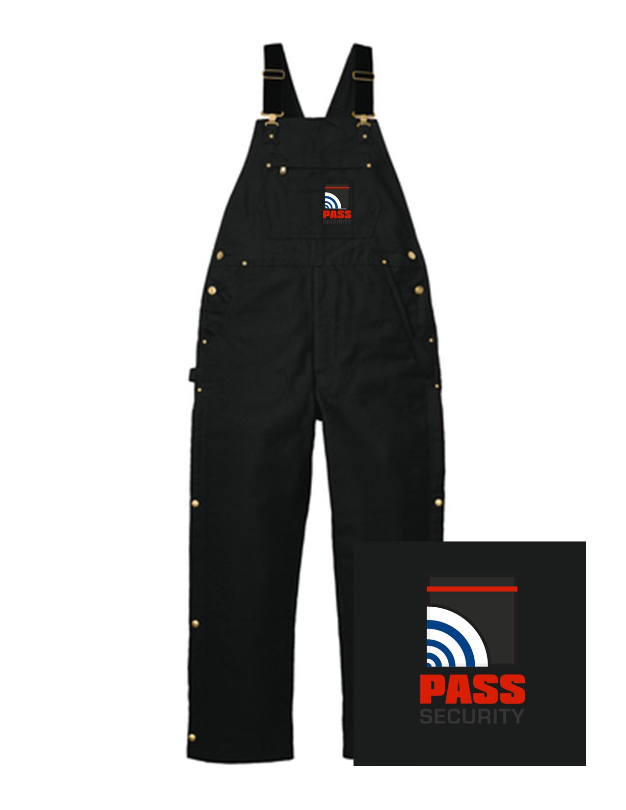 22 CTS104393 Firm Duck Insulated Bib Overalls - SHORT