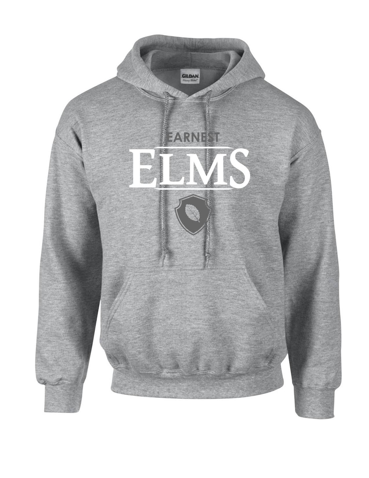 73e Gildan G185 ADULT 50/50 Heavy Blend Hooded Sweatshirt with Elm House Print